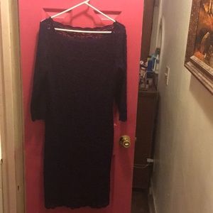 Plum Colored lace Party Dress